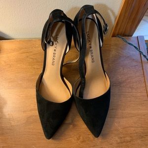 Lucky brand Tukko black pointed toe heel